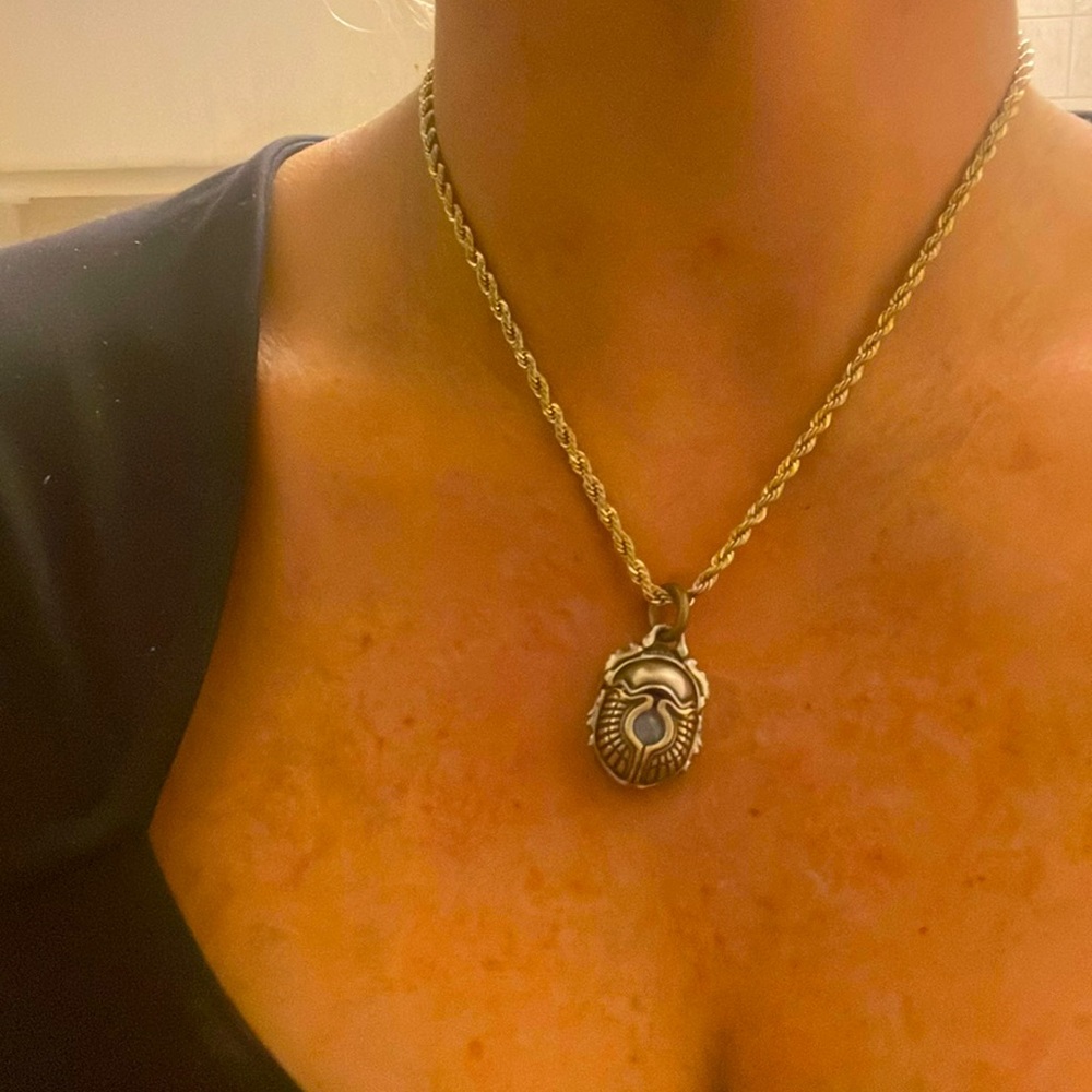 Coppertist.wu popular beatle pendant necklace